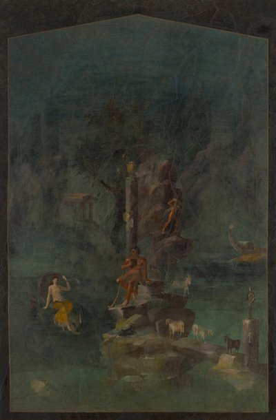 Polyphemus and Galatea in a Landscape, from the Imperial Villa at Boscotrecase by Roman